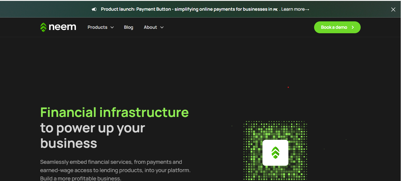 Neem: Embedded Financial Infrastructure & Banking-as-a-Service Platform